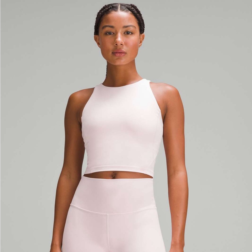 Lululemon High Neck Align Tank in Flush Pink